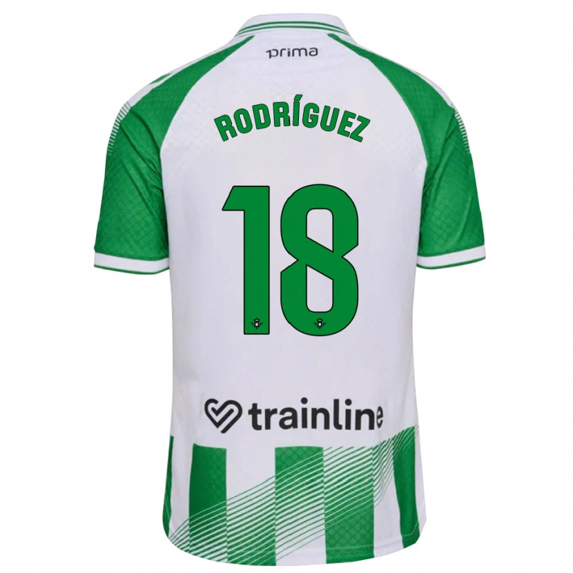 Danxen Damen Juan Rodríguez #18 Hellgrün Schwarz Weiß Heimtrikot Trikot 2026/27 T-Shirt Schweiz