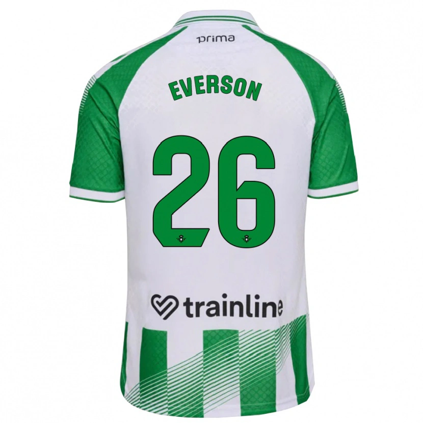 Danxen Damen Everson Luis Santana Dos Santos #26 Hellgrün Schwarz Weiß Heimtrikot Trikot 2026/27 T-Shirt Schweiz