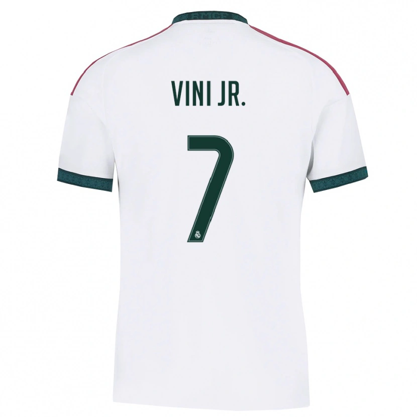 Danxen Damen Vinicius Junior #7 Dunkelgrün Weiß Rot Heimtrikot Trikot 2026/27 T-Shirt Schweiz