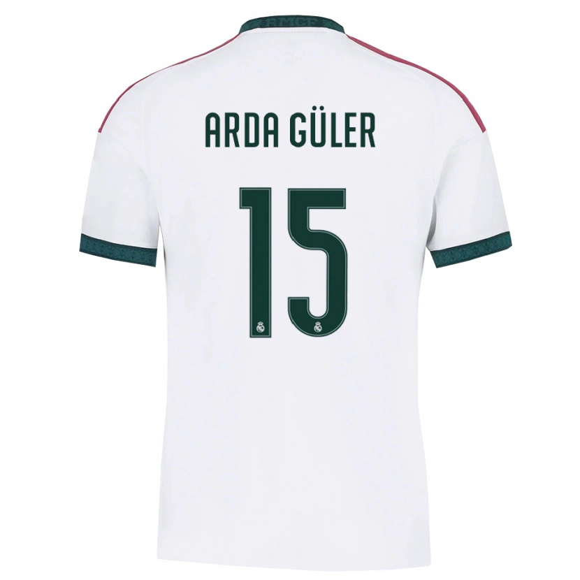 Danxen Damen Arda Güler #15 Dunkelgrün Weiß Rot Heimtrikot Trikot 2026/27 T-Shirt Schweiz
