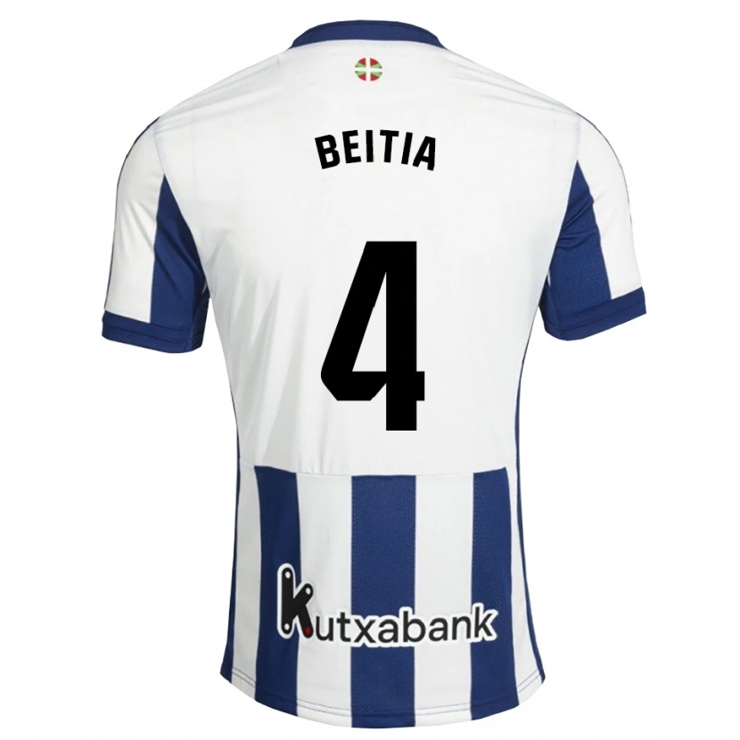 Danxen Damen Luken Beitia #4 Marineweiß Goldrute Heimtrikot Trikot 2026/27 T-Shirt Schweiz