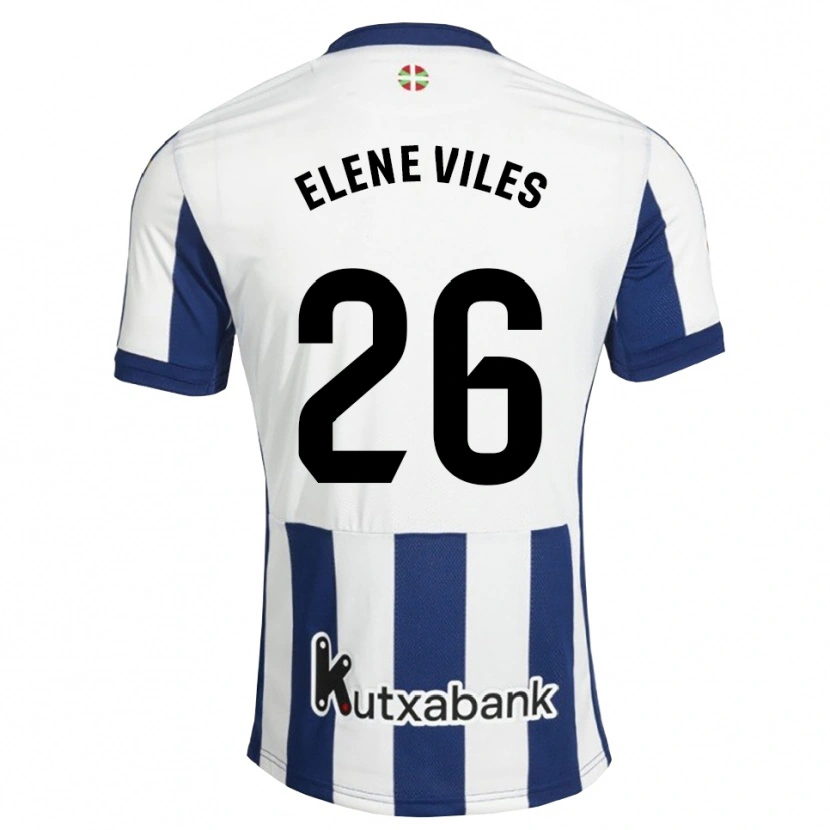 Danxen Damen Elene Viles Odriozola #26 Marineweiß Goldrute Heimtrikot Trikot 2026/27 T-Shirt Schweiz