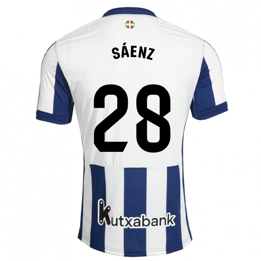 Danxen Damen Manuel Sáenz #28 Marineweiß Goldrute Heimtrikot Trikot 2026/27 T-Shirt Schweiz