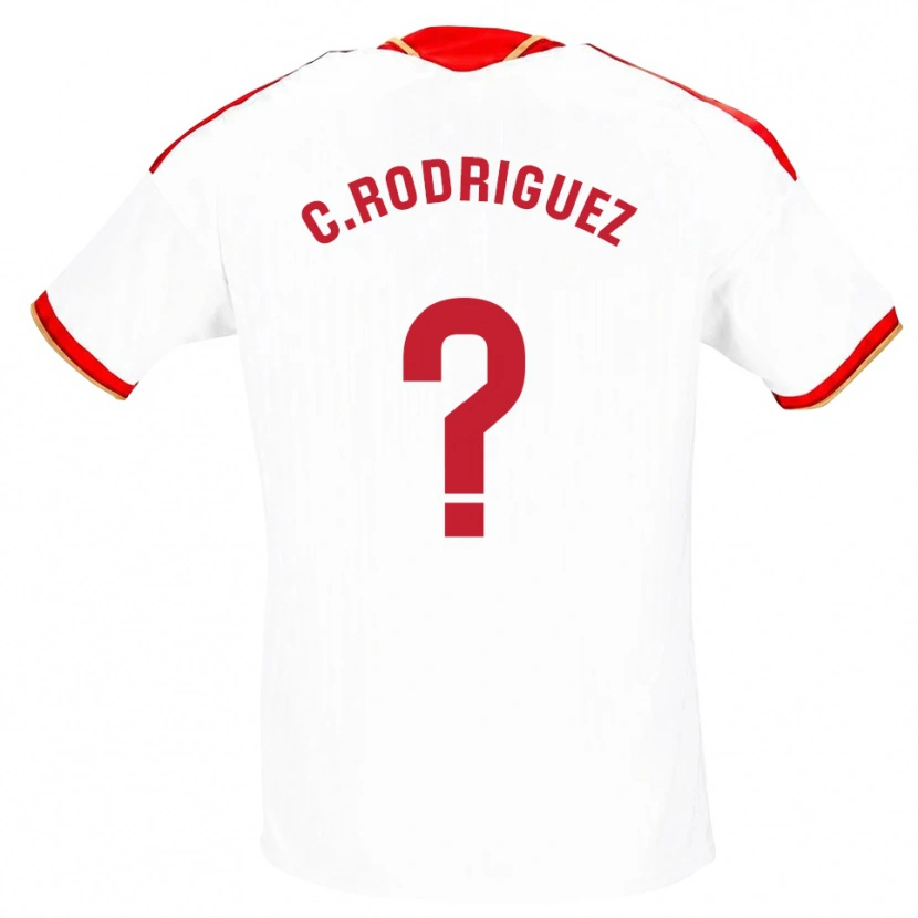 Danxen Damen Carlos Rodríguez #0 Weiß Rot Heimtrikot Trikot 2026/27 T-Shirt Schweiz