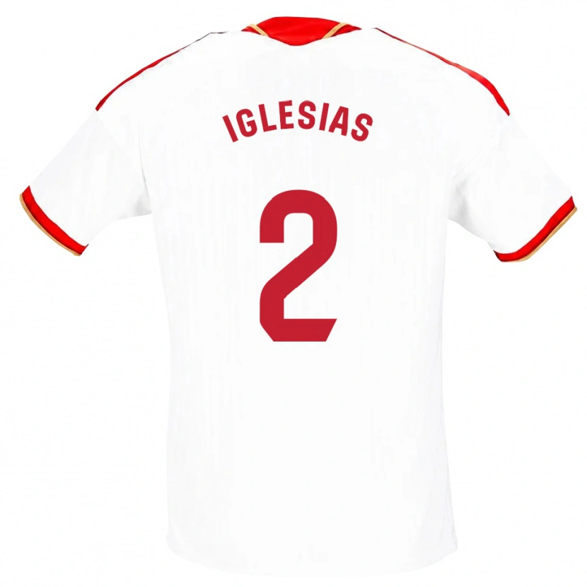 Danxen Damen Juan Iglesias #2 Weiß Rot Heimtrikot Trikot 2026/27 T-Shirt Schweiz