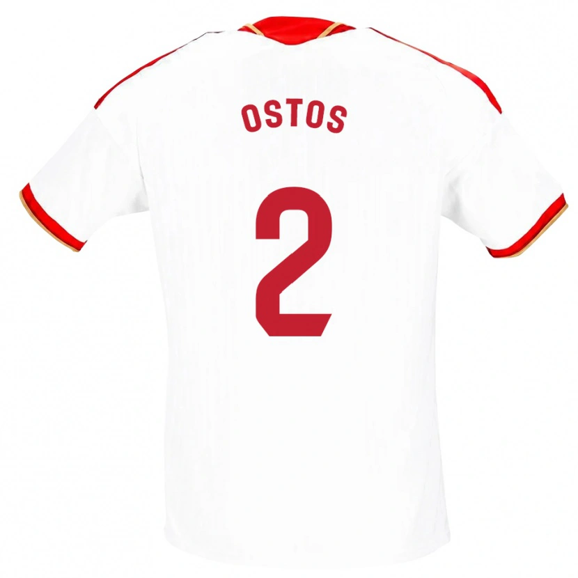 Danxen Damen Fran Ostos #2 Weiß Rot Heimtrikot Trikot 2026/27 T-Shirt Schweiz