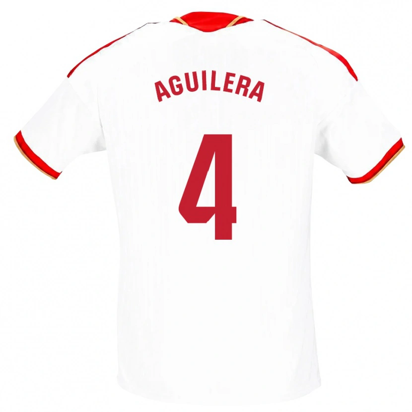 Danxen Damen Juanan Aguilera #4 Weiß Rot Heimtrikot Trikot 2026/27 T-Shirt Schweiz