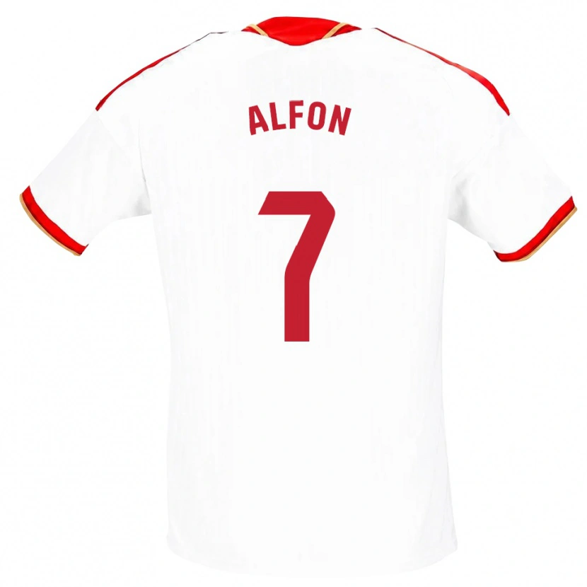 Danxen Damen Alfon González #7 Weiß Rot Heimtrikot Trikot 2026/27 T-Shirt Schweiz