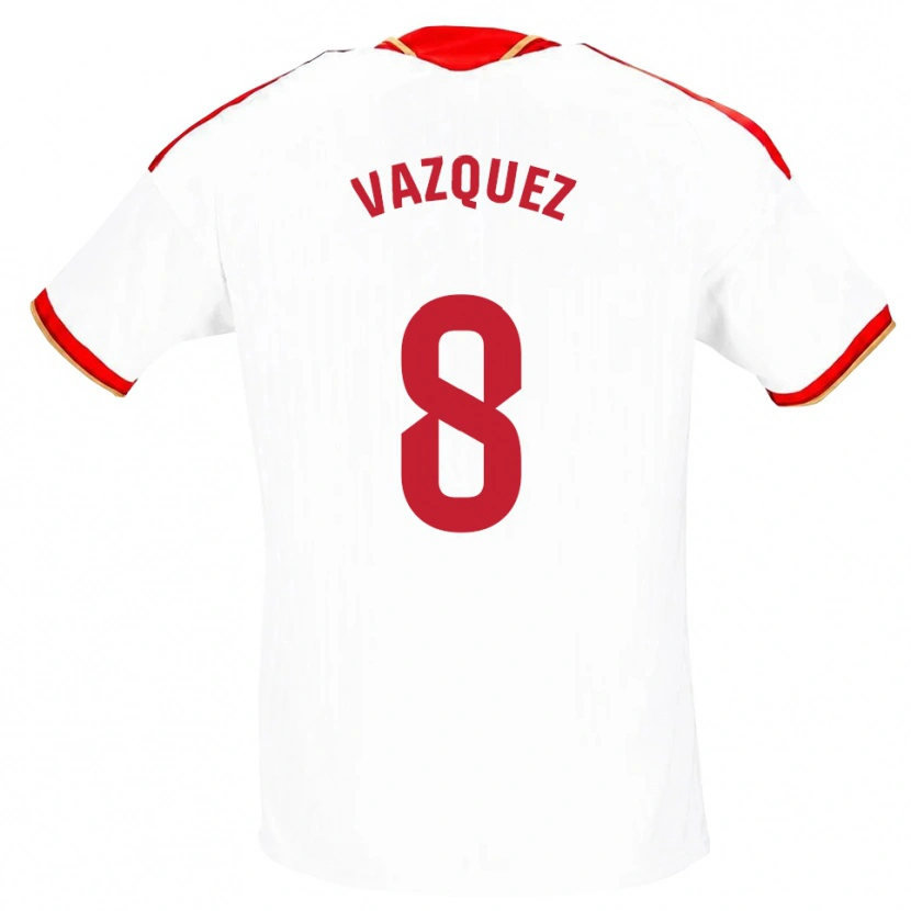 Danxen Damen Manolo Vazquez #8 Weiß Rot Heimtrikot Trikot 2026/27 T-Shirt Schweiz