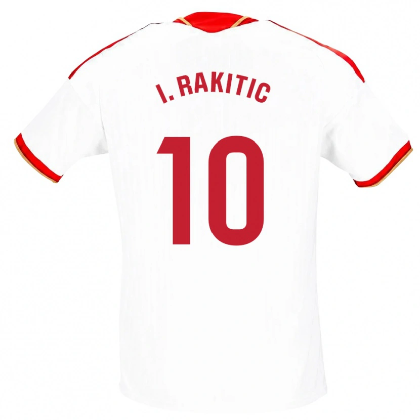 Danxen Damen Ivan Rakitic #10 Weiß Rot Heimtrikot Trikot 2026/27 T-Shirt Schweiz