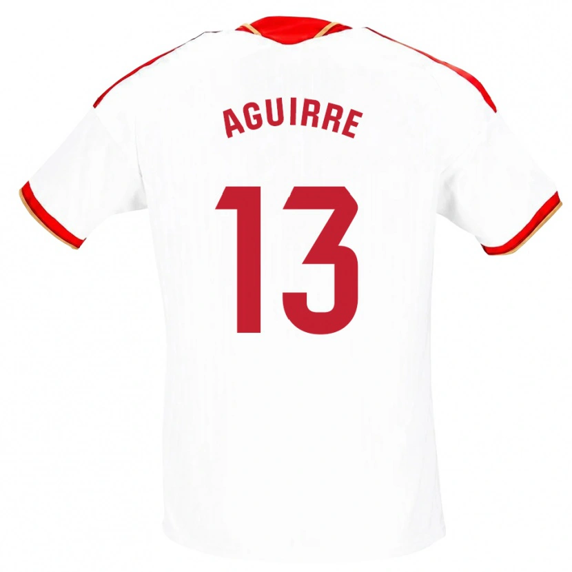 Danxen Damen Yolanda Aguirre #13 Weiß Rot Heimtrikot Trikot 2026/27 T-Shirt Schweiz