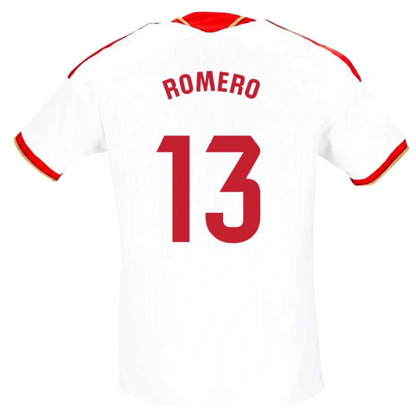 Danxen Damen Rafael Romero #13 Weiß Rot Heimtrikot Trikot 2026/27 T-Shirt Schweiz