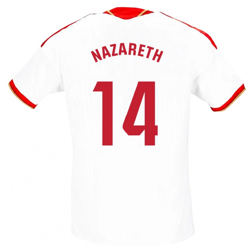 Danxen Damen Nazareth Martín #14 Weiß Rot Heimtrikot Trikot 2026/27 T-Shirt Schweiz