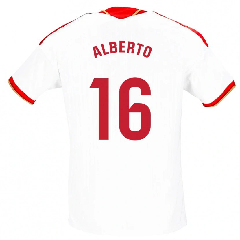 Danxen Damen Alberto González #16 Weiß Rot Heimtrikot Trikot 2026/27 T-Shirt Schweiz