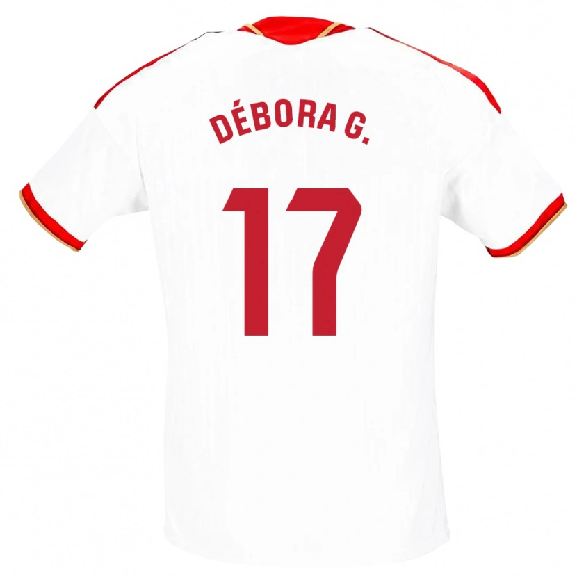 Danxen Damen Débora García Mateo #17 Weiß Rot Heimtrikot Trikot 2026/27 T-Shirt Schweiz
