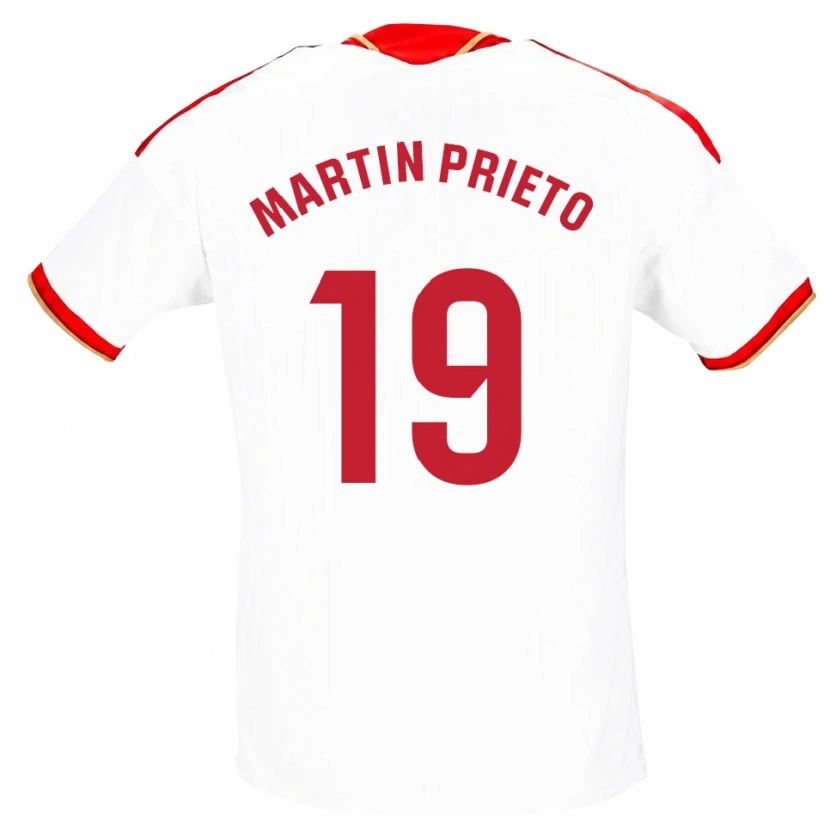 Danxen Damen Cristina Martín-Prieto Gutiérrez #19 Weiß Rot Heimtrikot Trikot 2026/27 T-Shirt Schweiz