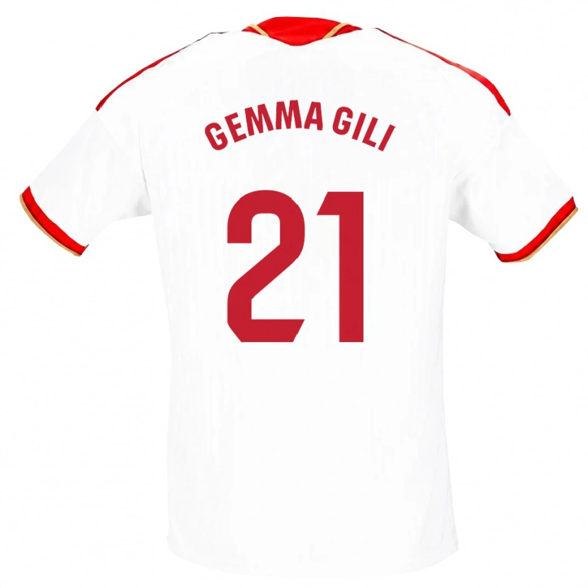 Danxen Damen Gemma Gili Giner #21 Weiß Rot Heimtrikot Trikot 2026/27 T-Shirt Schweiz