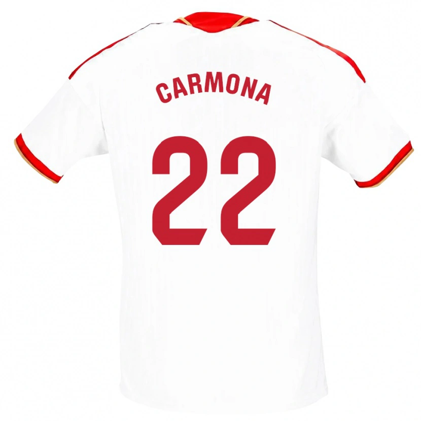 Danxen Damen José Ángel Carmona #22 Weiß Rot Heimtrikot Trikot 2026/27 T-Shirt Schweiz