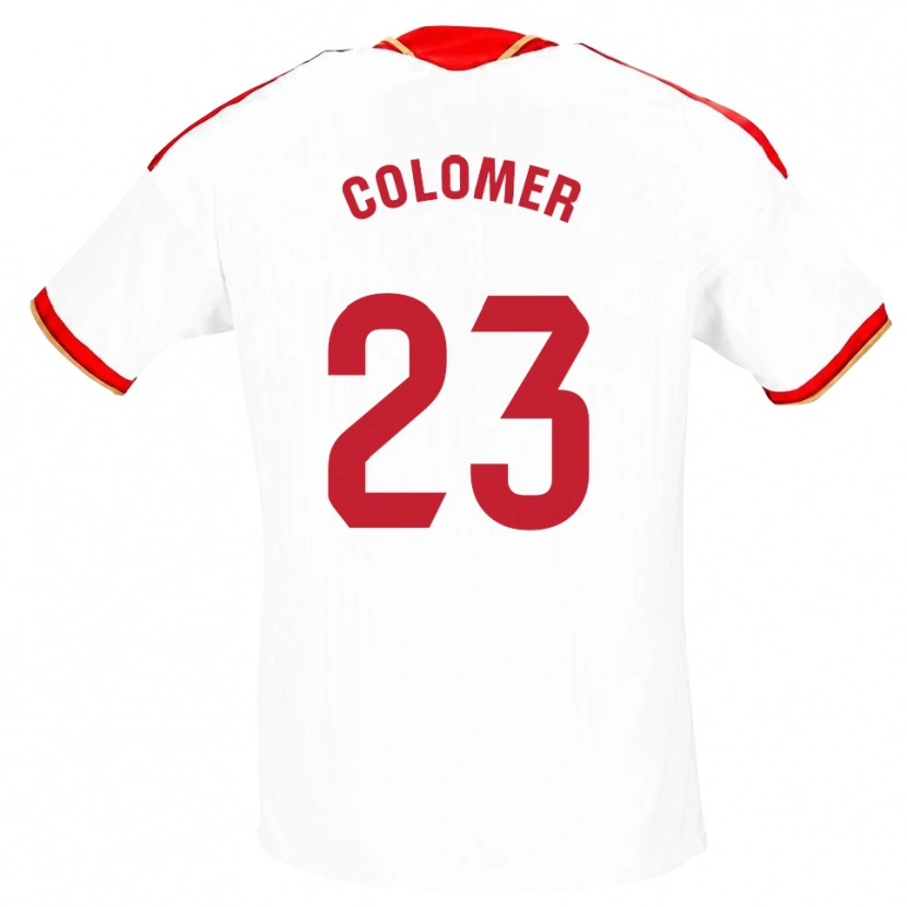 Danxen Damen Carlos Colomer #23 Weiß Rot Heimtrikot Trikot 2026/27 T-Shirt Schweiz