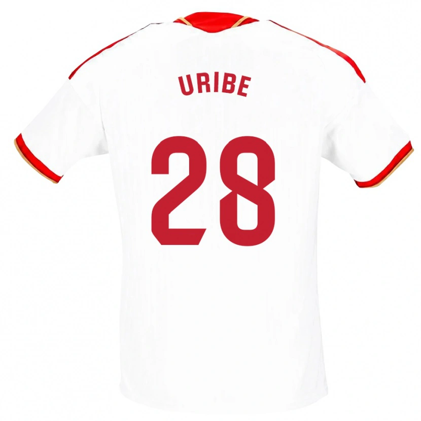Danxen Damen Raúl Uribe #28 Weiß Rot Heimtrikot Trikot 2026/27 T-Shirt Schweiz
