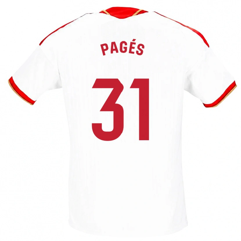 Danxen Damen Lukas Pagés #31 Weiß Rot Heimtrikot Trikot 2026/27 T-Shirt Schweiz