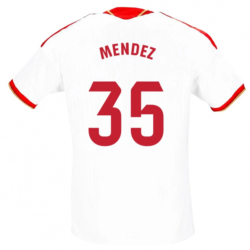 Danxen Damen Tomás Méndez #35 Weiß Rot Heimtrikot Trikot 2026/27 T-Shirt Schweiz