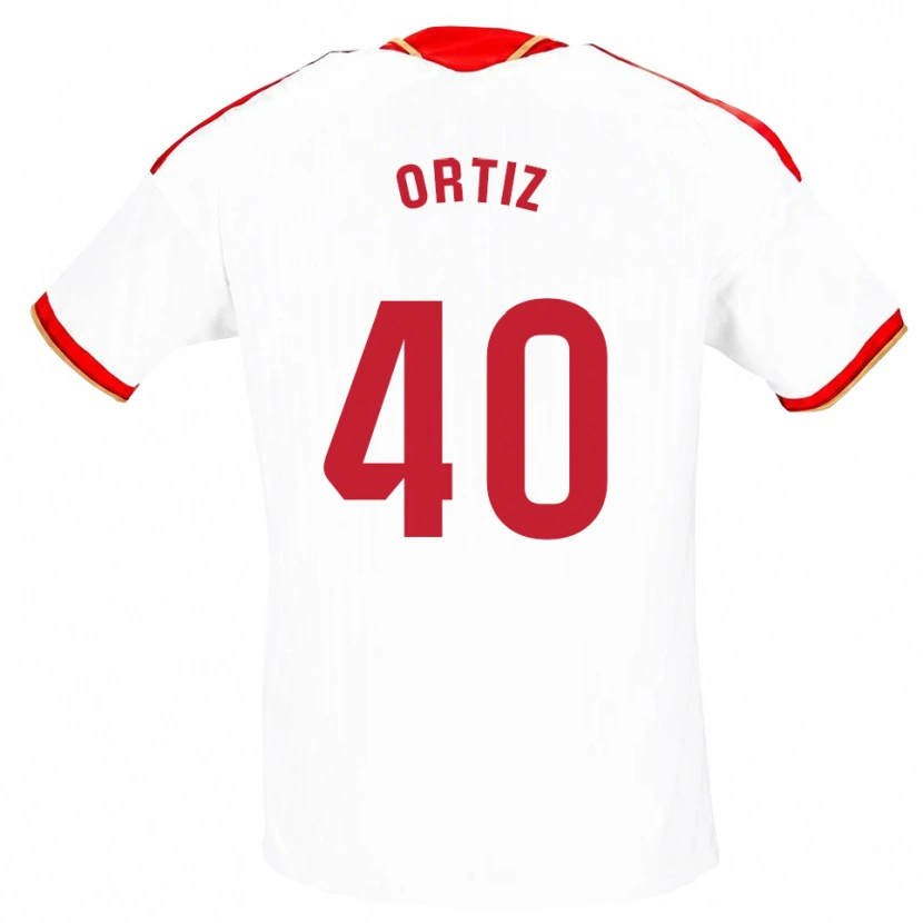 Danxen Damen Hugo Ortiz #40 Weiß Rot Heimtrikot Trikot 2026/27 T-Shirt Schweiz