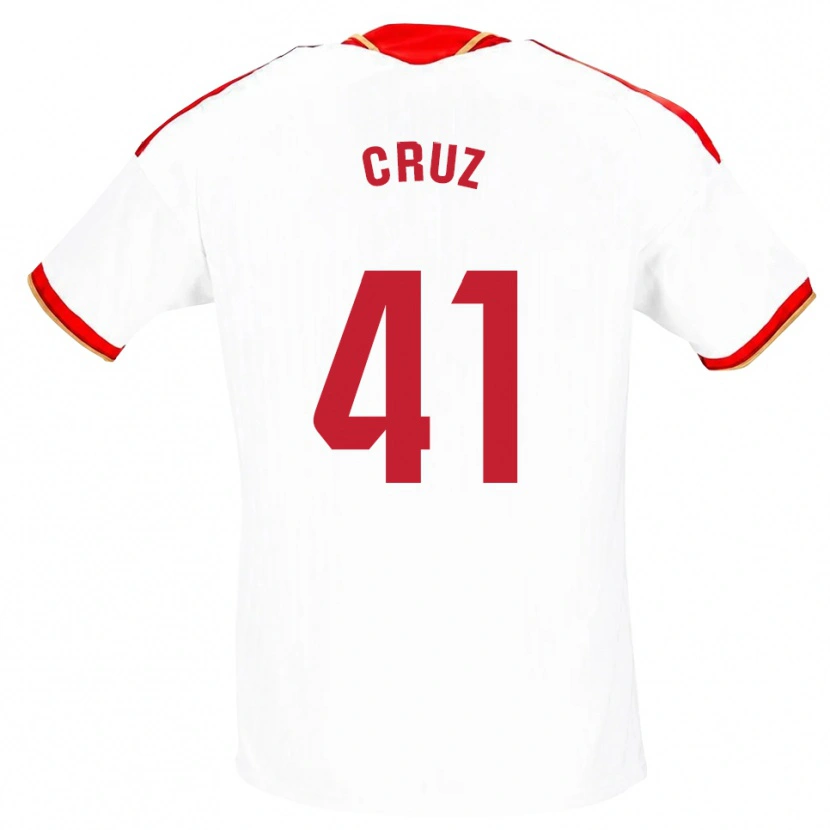 Danxen Damen Jesús Cruz #41 Weiß Rot Heimtrikot Trikot 2026/27 T-Shirt Schweiz