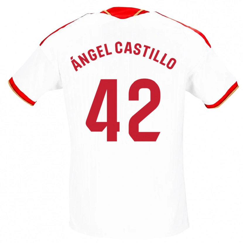 Danxen Damen Manuel Ángel Castillo #42 Weiß Rot Heimtrikot Trikot 2026/27 T-Shirt Schweiz
