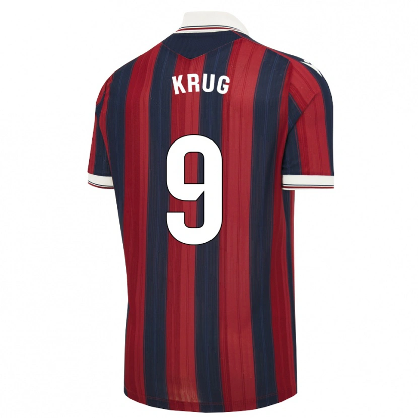 Danxen Damen Frederick Krug #9 Mitternachtsblau Rot Heimtrikot Trikot 2026/27 T-Shirt Schweiz