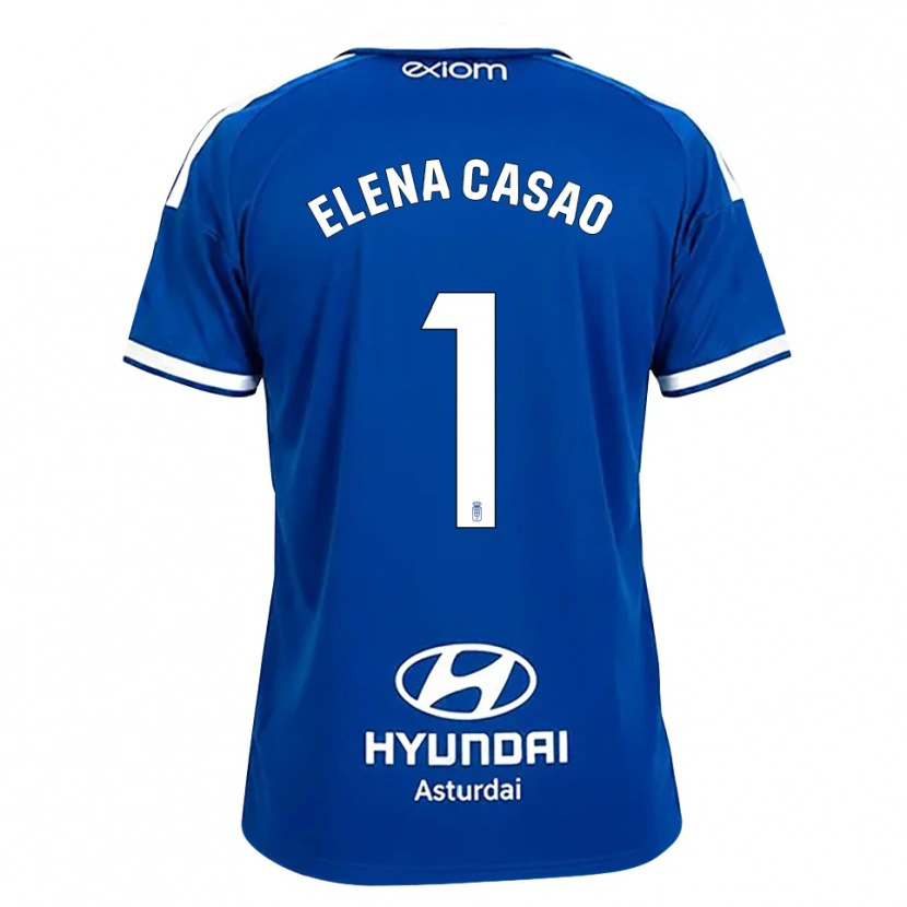 Danxen Damen Elena Casao López #1 Mittelblau Weiß Heimtrikot Trikot 2026/27 T-Shirt Schweiz