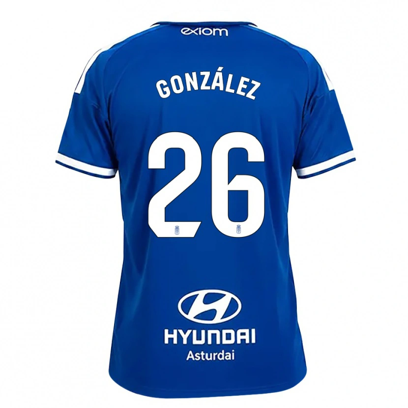 Danxen Damen Miguel González #26 Mittelblau Weiß Heimtrikot Trikot 2026/27 T-Shirt Schweiz
