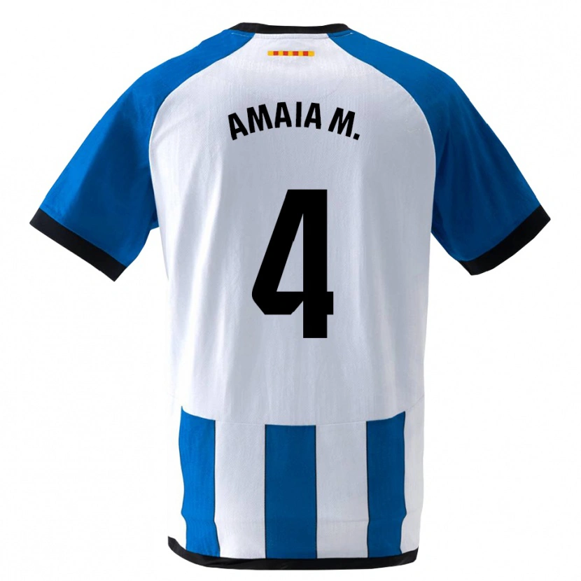 Danxen Damen Amaia Martínez De La Peña #4 Königsblau Weiß Heimtrikot Trikot 2026/27 T-Shirt Schweiz