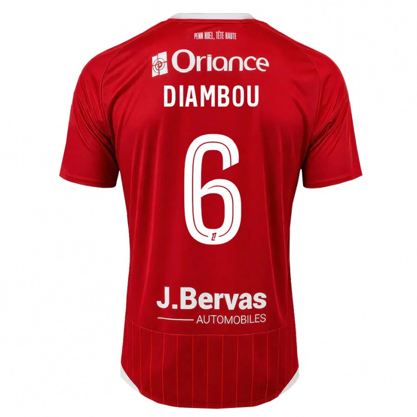 Danxen Damen Mamady Diambou #6 Weiß Rot Heimtrikot Trikot 2026/27 T-Shirt Schweiz