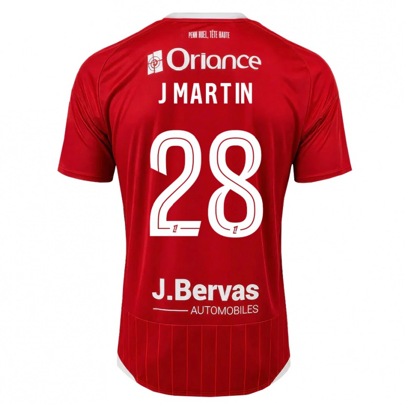 Danxen Damen Jonas Martin #28 Weiß Rot Heimtrikot Trikot 2026/27 T-Shirt Schweiz