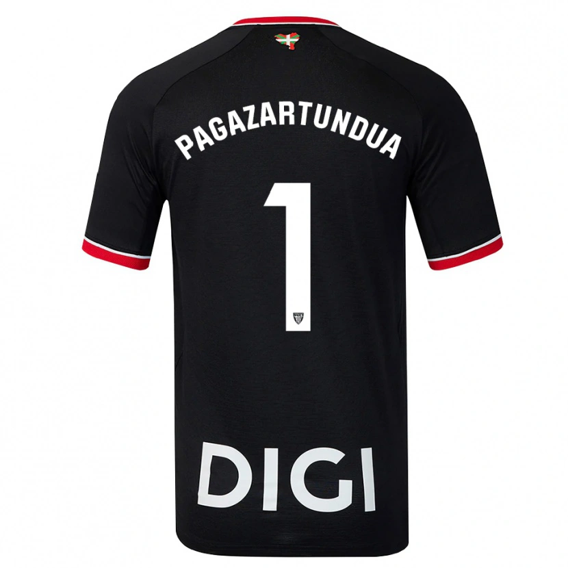 Danxen Damen Iker Pagazartundua #1 Schwarz Weiß Rot Auswärtstrikot Trikot 2026/27 T-Shirt Schweiz