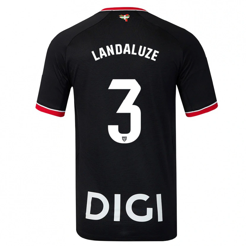 Danxen Damen Naia Landaluze Marquínez #3 Schwarz Weiß Rot Auswärtstrikot Trikot 2026/27 T-Shirt Schweiz