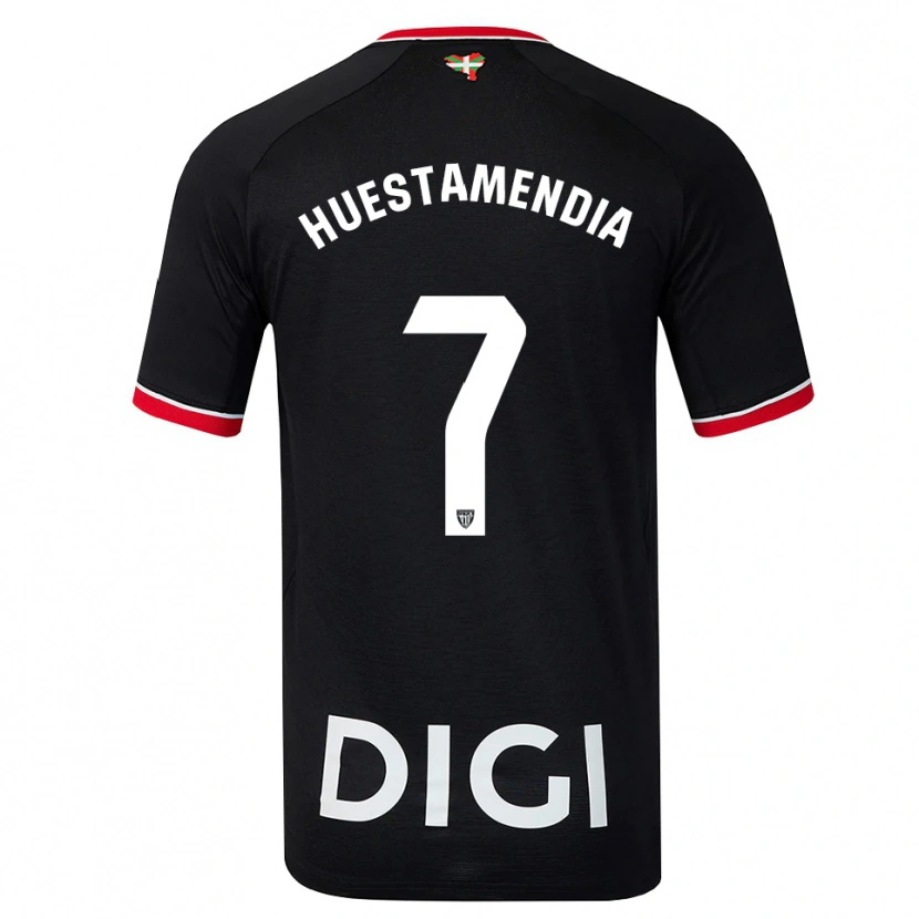 Danxen Damen Peio Huestamendia #7 Schwarz Weiß Rot Auswärtstrikot Trikot 2026/27 T-Shirt Schweiz