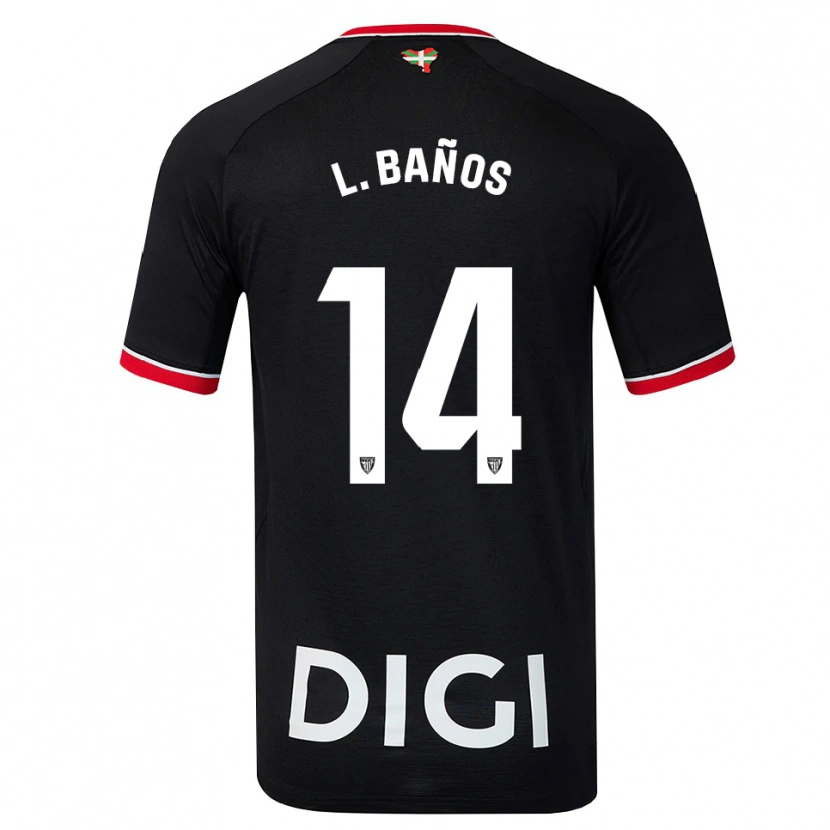 Danxen Damen Leire Baños Indakoetxea #14 Schwarz Weiß Rot Auswärtstrikot Trikot 2026/27 T-Shirt Schweiz