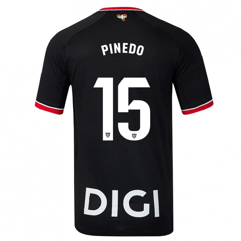 Danxen Damen Clara Pinedo Castresana #15 Schwarz Weiß Rot Auswärtstrikot Trikot 2026/27 T-Shirt Schweiz
