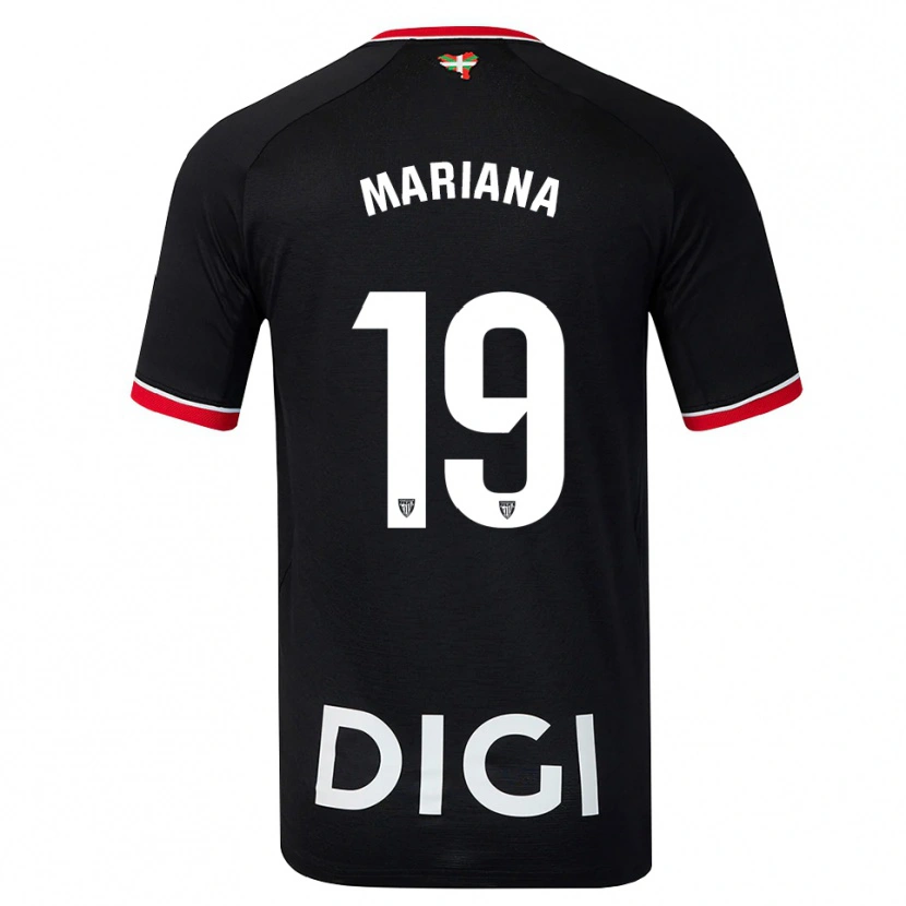 Danxen Damen Mariana #19 Schwarz Weiß Rot Auswärtstrikot Trikot 2026/27 T-Shirt Schweiz