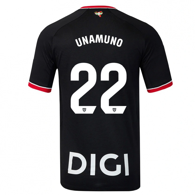 Danxen Damen Oier Unamuno #22 Schwarz Weiß Rot Auswärtstrikot Trikot 2026/27 T-Shirt Schweiz