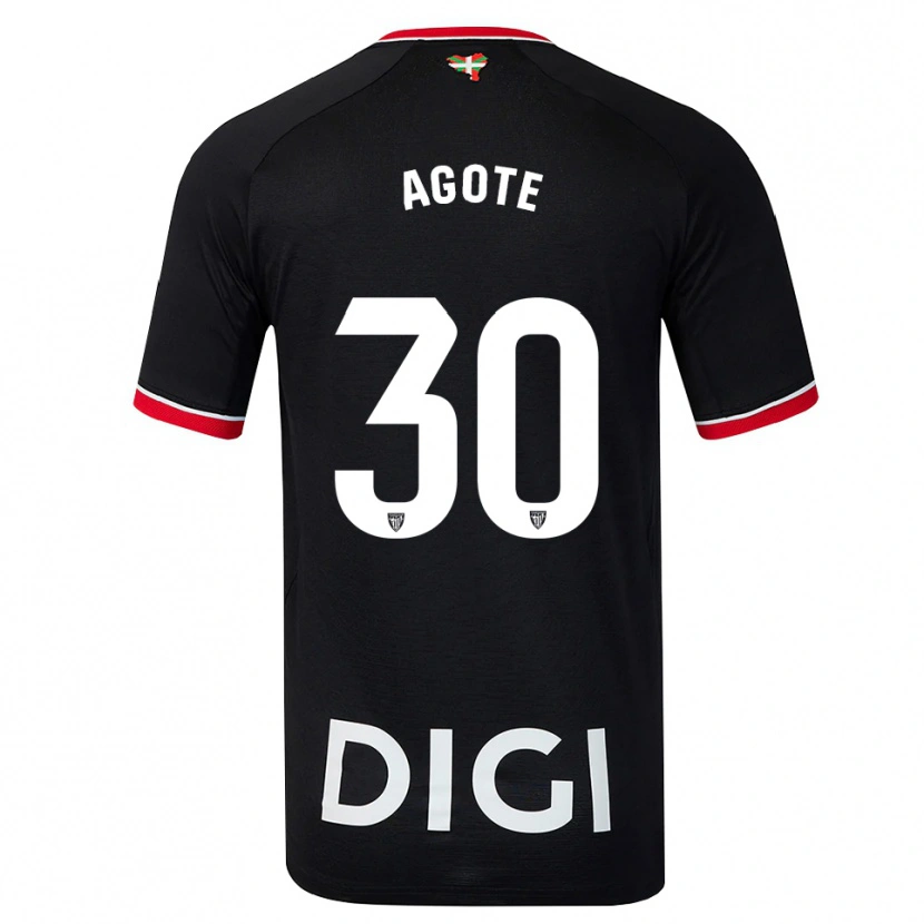 Danxen Damen Daniela Agote Aguirre #30 Schwarz Weiß Rot Auswärtstrikot Trikot 2026/27 T-Shirt Schweiz