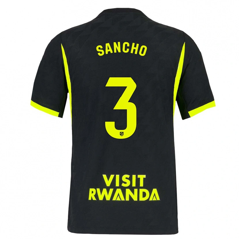 Danxen Damen Diego Sancho #3 Hellgrün Schwarz Auswärtstrikot Trikot 2026/27 T-Shirt Schweiz