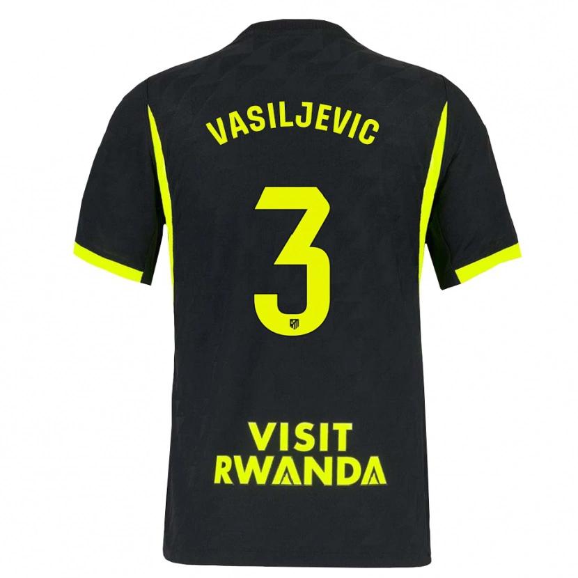 Danxen Damen Ivan Vasiljevic #3 Hellgrün Schwarz Auswärtstrikot Trikot 2026/27 T-Shirt Schweiz