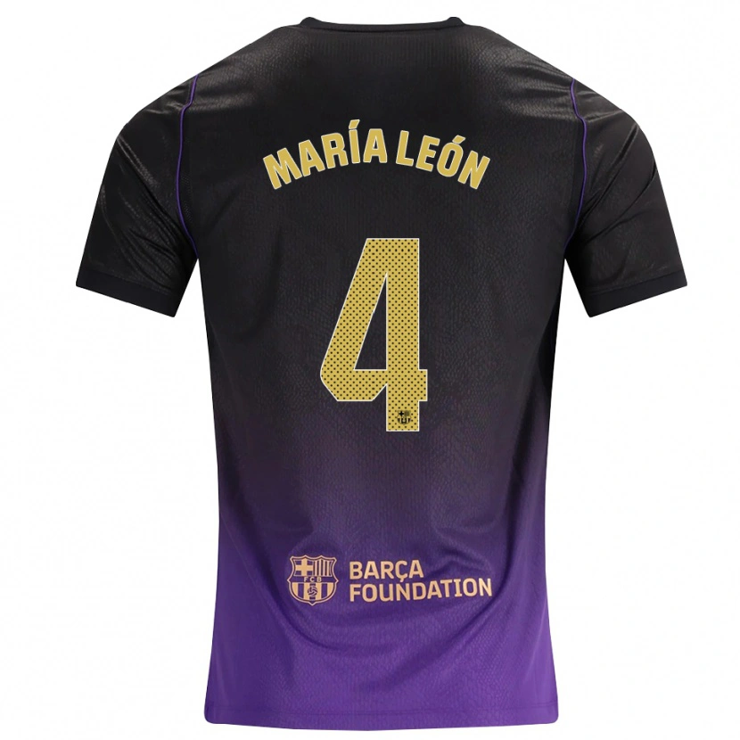 Danxen Damen María Pilar León #4 Lila Gelb Schwarz Auswärtstrikot Trikot 2026/27 T-Shirt Schweiz