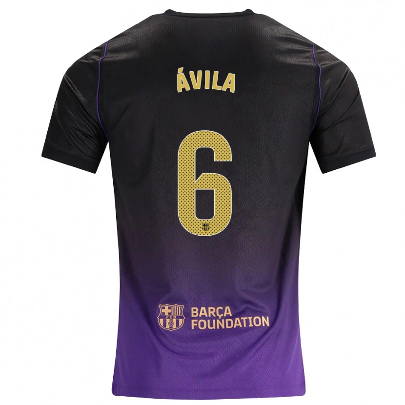 Danxen Damen Dani Ávila #6 Lila Gelb Schwarz Auswärtstrikot Trikot 2026/27 T-Shirt Schweiz
