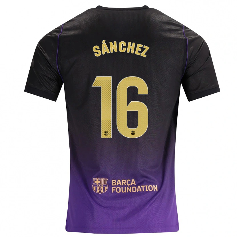 Danxen Damen Edu Sánchez #16 Lila Gelb Schwarz Auswärtstrikot Trikot 2026/27 T-Shirt Schweiz