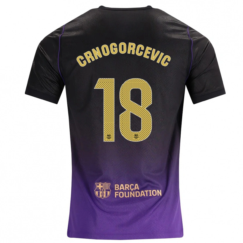 Danxen Damen Ana-Maria Crnogorcevic #18 Lila Gelb Schwarz Auswärtstrikot Trikot 2026/27 T-Shirt Schweiz