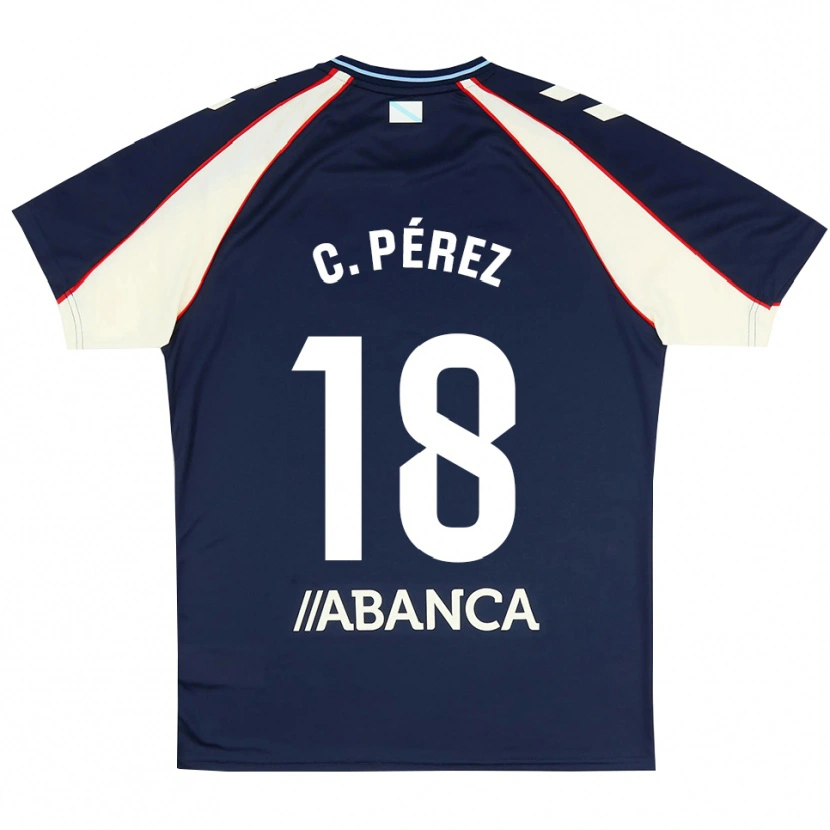 Danxen Damen Carles Pérez #18 Königsblau Rot Weiß Auswärtstrikot Trikot 2026/27 T-Shirt Schweiz